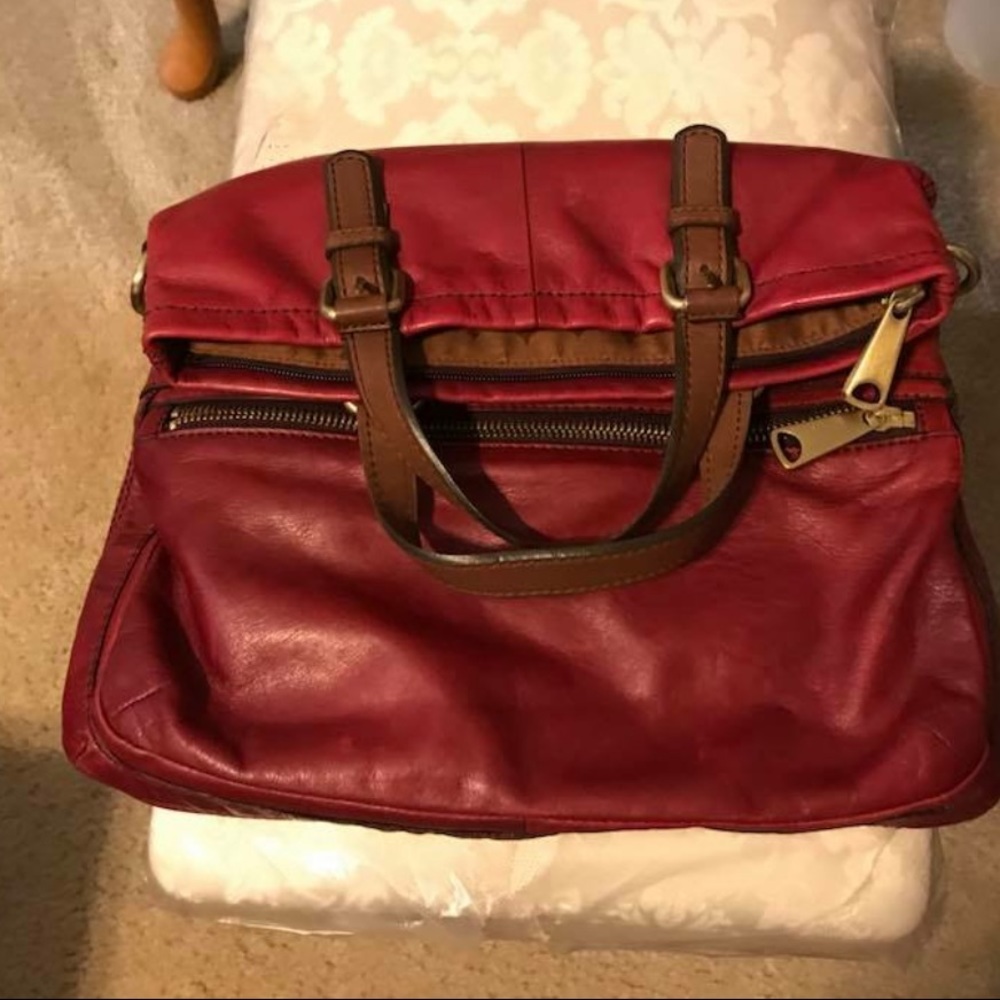 Wine colored Fossil crossbody